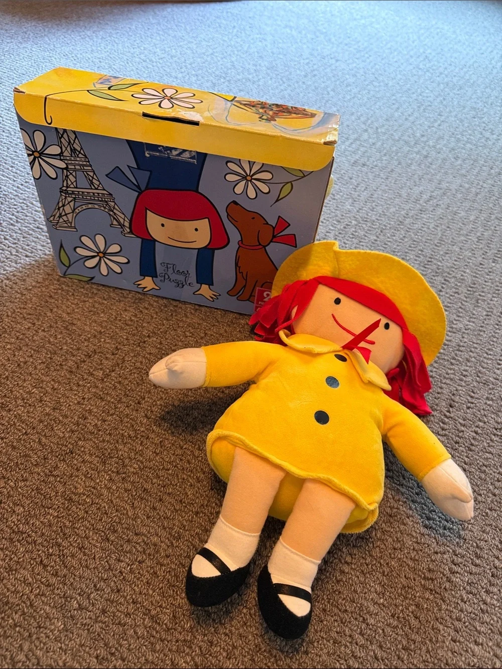 Madeline Floor Puzzle 2x3 two sided 24 piece and doll